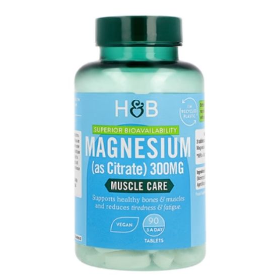 Magnesium Citrate, 300mg, 90 tabs, Holland & Barrett - Vitax.ro