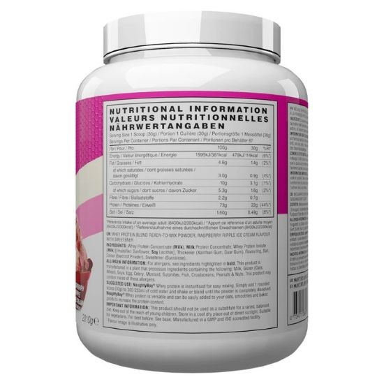 Advanced Whey, Raspberry Ripple Ice Cream, 2010g, Naughty Boy - Vitax.ro