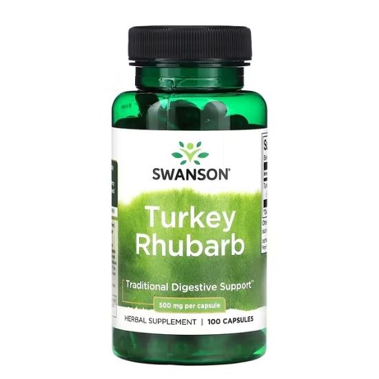 Turkey Rhubarb, 100 caps, Swanson - Vitax.ro