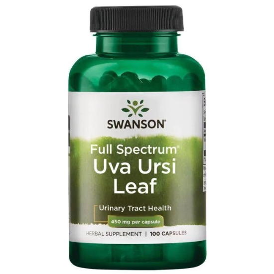 Full Spectrum Uva Ursi Leaf, 450mg, 100 caps, Swanson