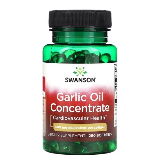 Garlic Oil, 500mg, 250 softgels, Swanson - Vitax.ro