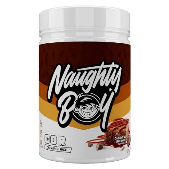 Cream of Rice, Chocolate Brownie, 1000g, Naughty Boy - Vitax.ro