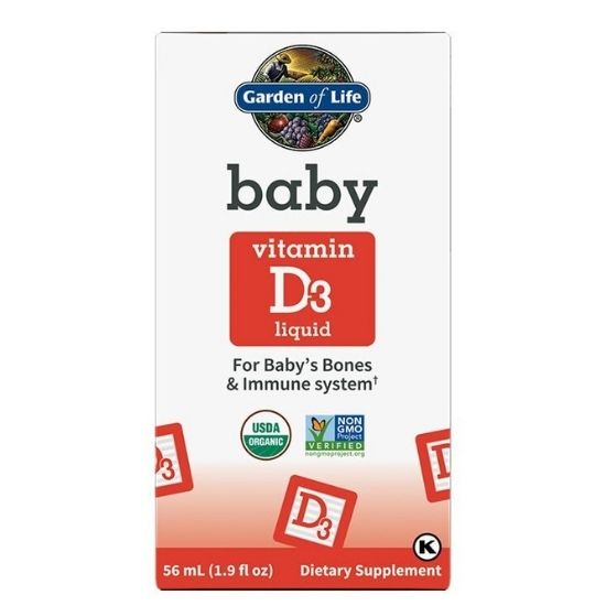 Baby Vitamin D3 Liquid, 56 ml, Garden of Life - Vitax.ro