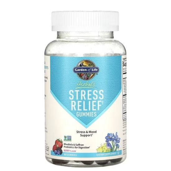 Stress Relief Gummies, Berry, 60 gummies, Garden of Life - Vitax.ro
