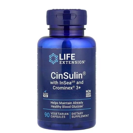 CinSulin with InSea2 & Crominex 3+, 90 vcaps, Life Extension - Vitax.ro