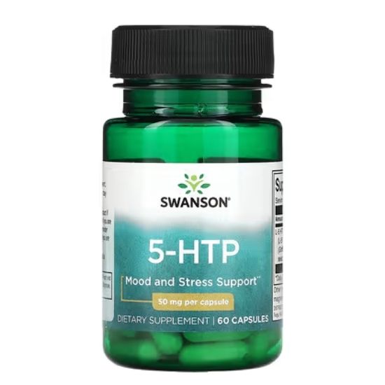 5-HTP, 50mg, 60 caps, Swanson - Vitax.ro