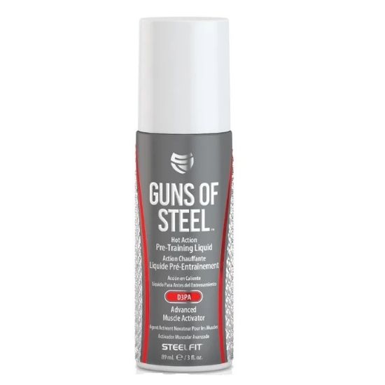Guns of Steel, Hot Action Pre-Training Liquid, 89 ml, Pro Tan