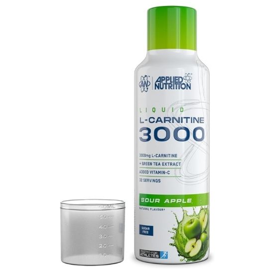 L-Carnitine Liquid 3000, Sour Apple, 495 ml, Applied Nutrition