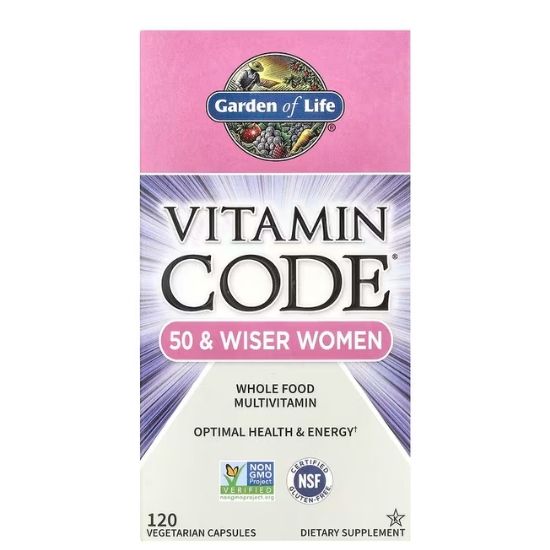Vitamin Code 50 & Wiser Women, 120 vcaps, Garden of Life - Vitax.ro