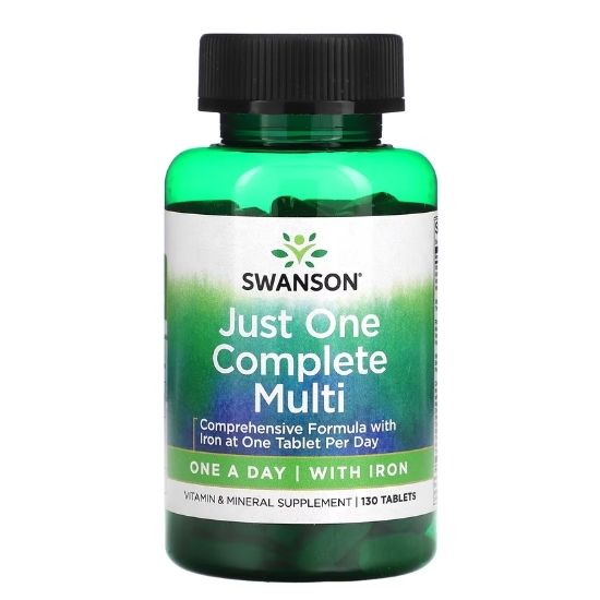 Just One Multi with Iron, 130 tabs, Swanson - Vitax.ro