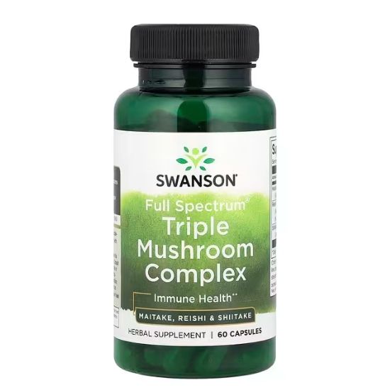 Triple Mushroom Complex, 60 caps, Swanson - Vitax.ro