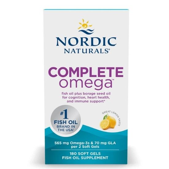 Complete Omega, 565mg, Lemon, 180 softgels, Nordic Naturals - Vitax.ro