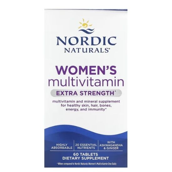 Women's Multivitamin Extra Strength, 60 tablets, Nordic Naturals - Vitax.ro