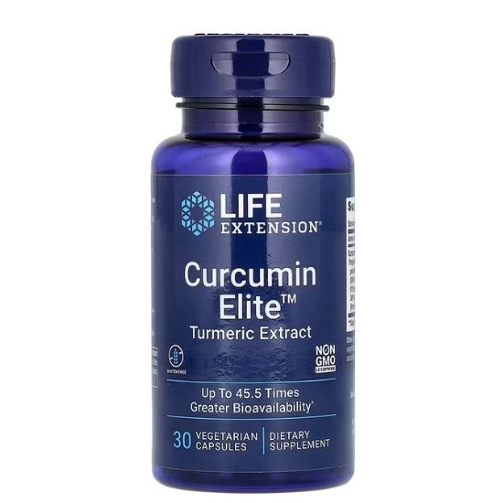 Curcumin Elite Turmeric Extract, 30 vcaps, Life Extension - Vitax.ro