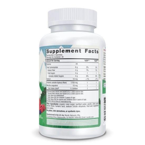 Probiotic Gummies Kids, Merry Berry Punch, 60 gummies, Nordic Naturals - Vitax.ro