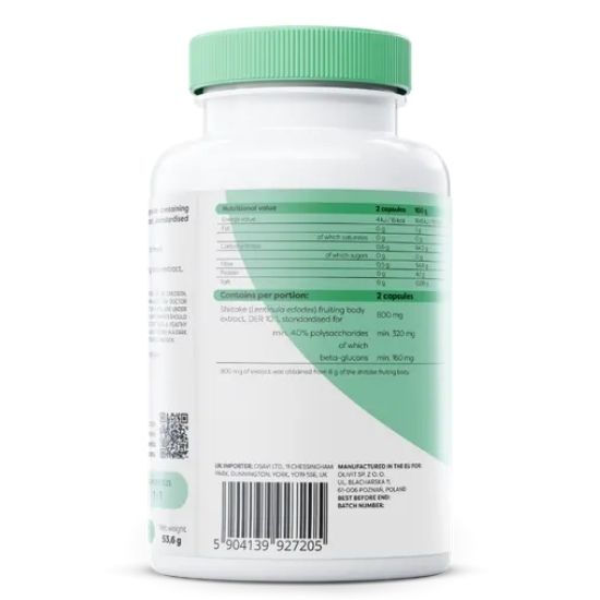 Shiitake, 800mg, 120 vegan caps, Osavi - Vitax.ro