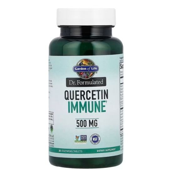 Dr. Formulated Quercetin Immune, 500mg, 30 vegetarian tabs, Garden of Life - Vitax.ro