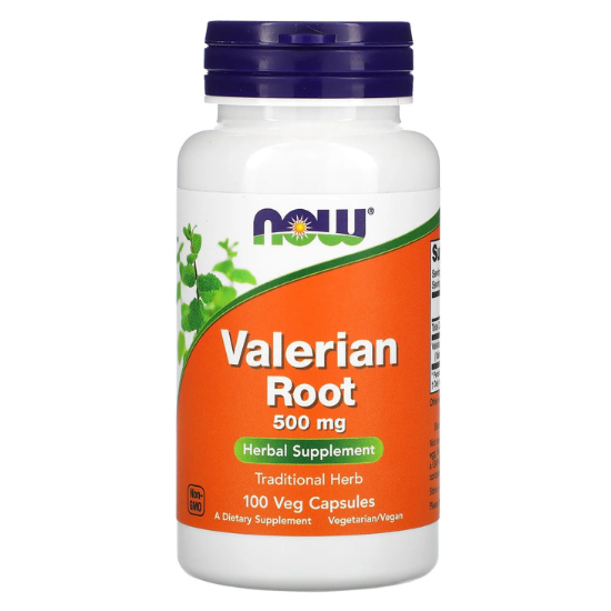 Valerian Root, 500mg, 100 vcaps, NOW Foods - Vitax.ro