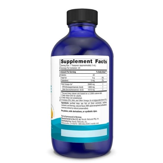 Ultimate Omega, 2840mg, Lemon Flavor, 119 ml, Nordic Naturals - Vitax.ro