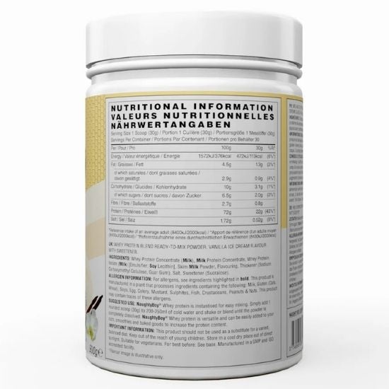 Advanced Whey, Vanilla Ice Cream, 900g, Naughty Boy - Vitax.ro