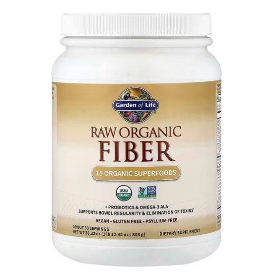 Raw Organic Fiber, 803g, Garden of Life - Vitax.ro