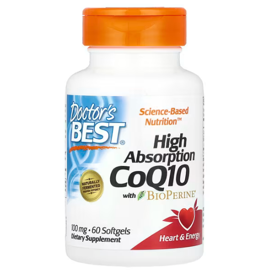 High Absorption CoQ10 cu BioPerine, 100mg, 60 vcaps, Doctor's Best - Vitax.ro