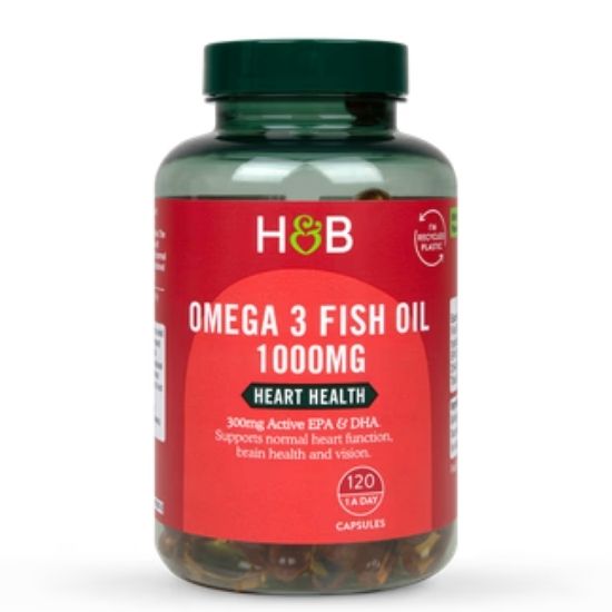 Omega 3 Fish Oil, 1000mg, 120 caps, Holland & Barrett - Vitax.ro