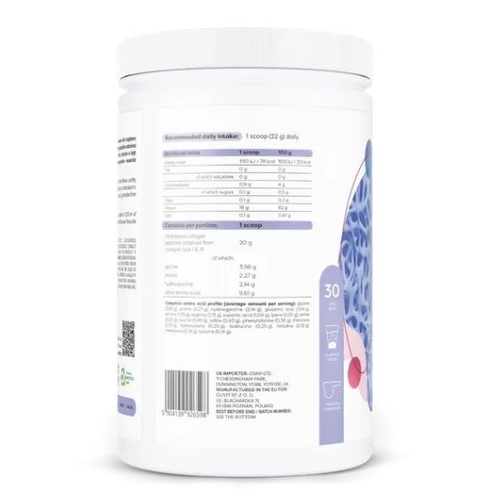 Collagen Hydrolysed Type I & III, Raspberry, 660g, Osavi - Vitax.ro