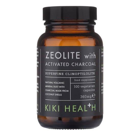 Zeolite With Activated Charcoal, 360mg, 100 vcaps, KIKI Health - Vitax.ro