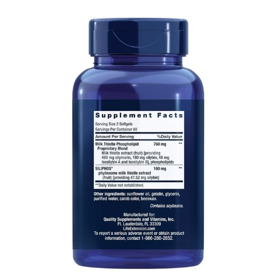 Advanced Milk Thistle, 120 softgels, Life Extension - Vitax.ro