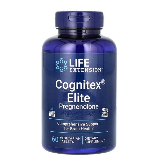 Cognitex Elite Pregnenolone, 60 vegeterian tabs, Life Extension - Vitax.ro