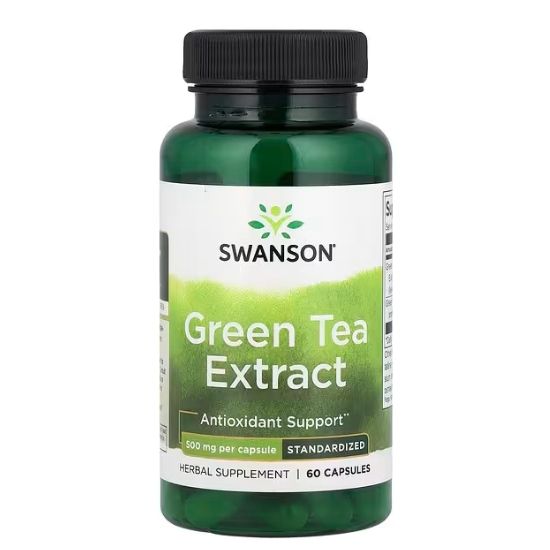 Green Tea Extract, 500mg, 60 caps, Swanson - Vitax.ro