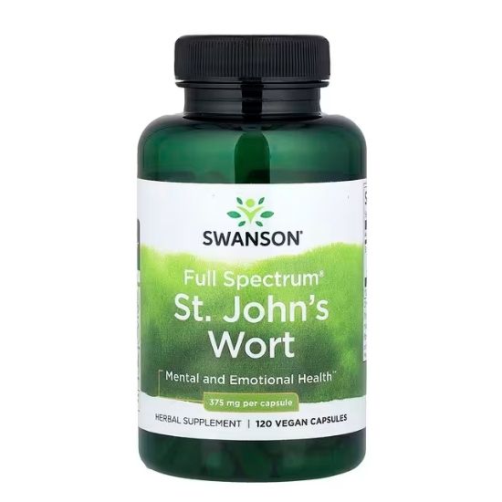 St. John's Wort, 375mg, 120 caps, Swanson - Vitax.ro