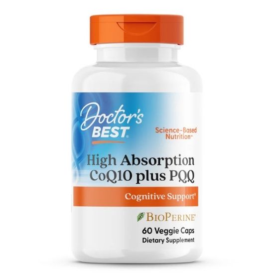 CoQ10 100 mg, PQQ 20 mg, 60 vcaps, Doctor's Best - Vitax.ro