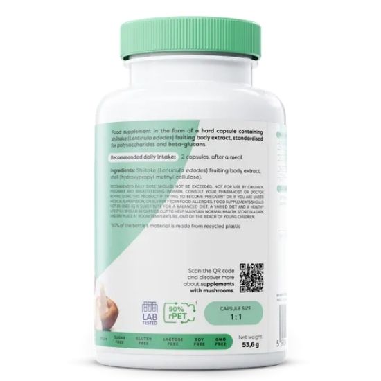 Shiitake, 800mg, 120 vegan caps, Osavi - Vitax.ro