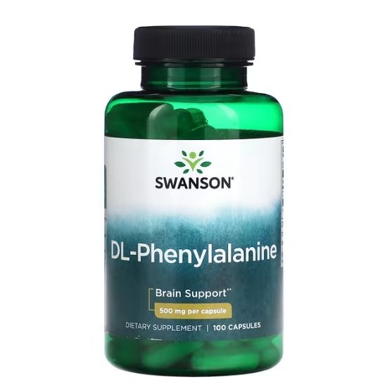 DL-Phenylalanine, 500mg, 100 caps, Swanson - Vitax.ro