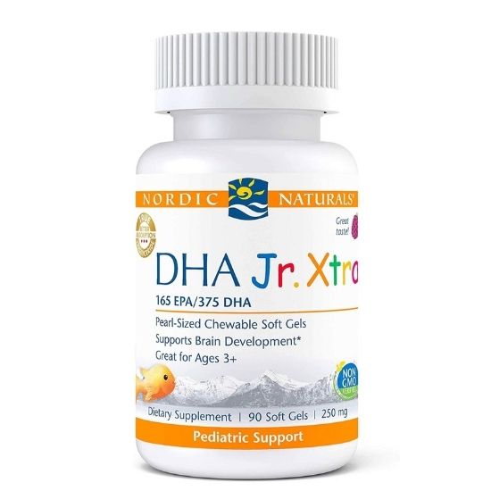 DHA Junior Xtra, Berry, 90 softgels, Nordic Naturals - Vitax.ro