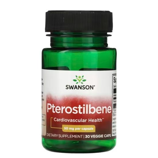 Pterostilbene, 50mg, 30 vcaps, Swanson - Vitax.ro