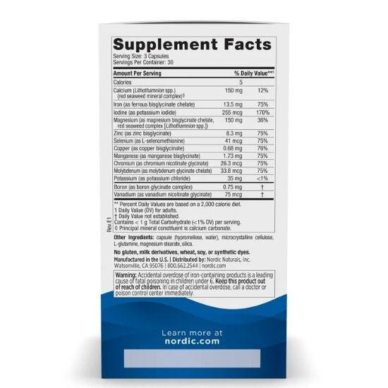 Multi Minerals, 90 caps, Nordic Naturals - Vitax.ro