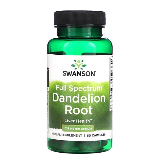 Dandelion Root, 515mg, 60 caps, Swanson - Vitax.ro