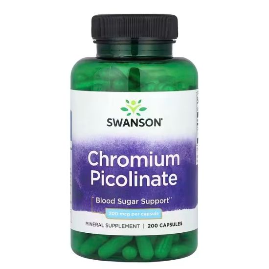 Chromium Picolinate, 200mcg, 200 caps, Swanson - Vitax.ro