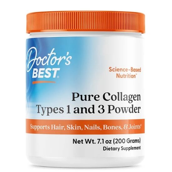 Pure Collagen Types 1 and 3, Powder, 200g, Doctor's Best - Vitax.ro