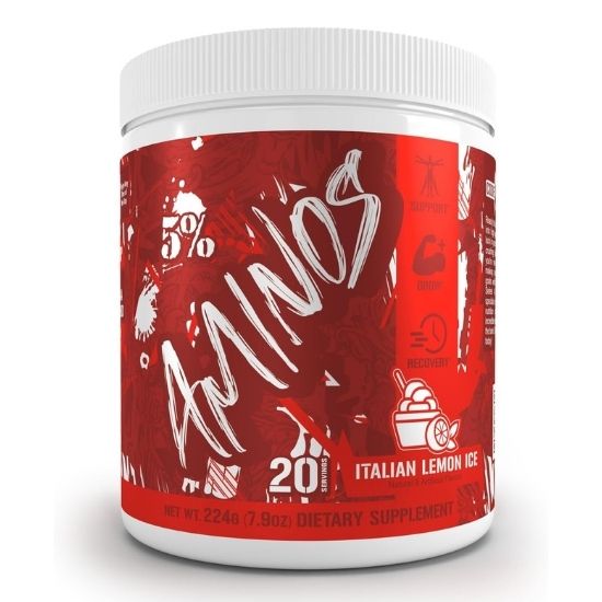 Aminos - Code Red, Italian Lemon Ice, 224g, 5% Nutrition - Vitax.ro