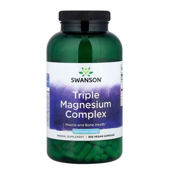 Triple Magnesium Complex, 400mg, 300 caps, Swanson - Vitax.ro