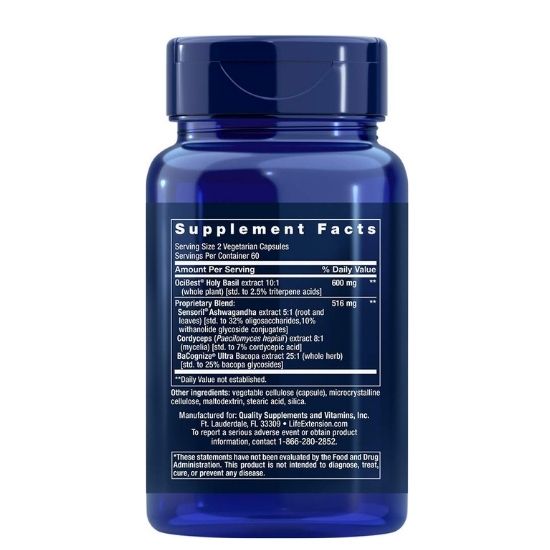 Adrenal Energy Formula, 120 vcaps, Life Extension - Vitax.ro