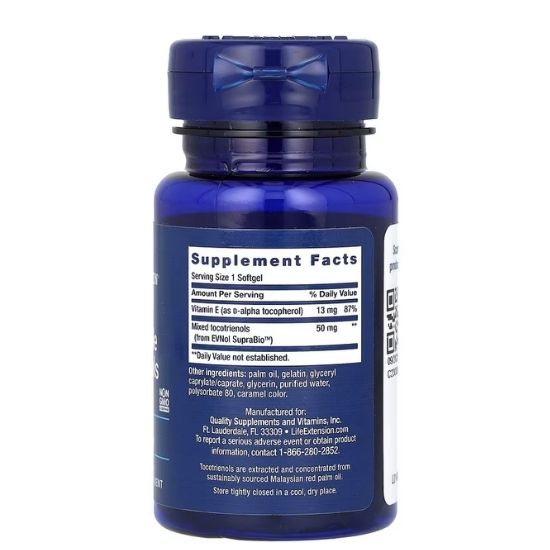 Super Absorbable Tocotrienols, 60 softgels, Life Extension - Vitax.ro
