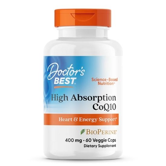 High Absorption CoQ10 cu BioPerine, 400mg, 60 vcaps, Doctor's Best - Vitax.ro