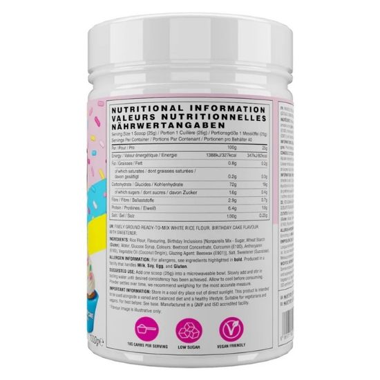 Cream of Rice, Birthday Cake, 1000g, Naughty Boy - Vitax.ro