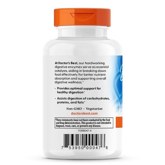 Digestive Enzymes, 90 vcaps, Doctor's Best - Vitax.ro
