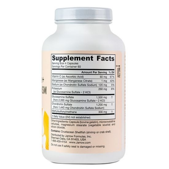 Glucosamine+Chondroitin+MSM, 240 caps, Jarrow Formulas - Vitax.ro